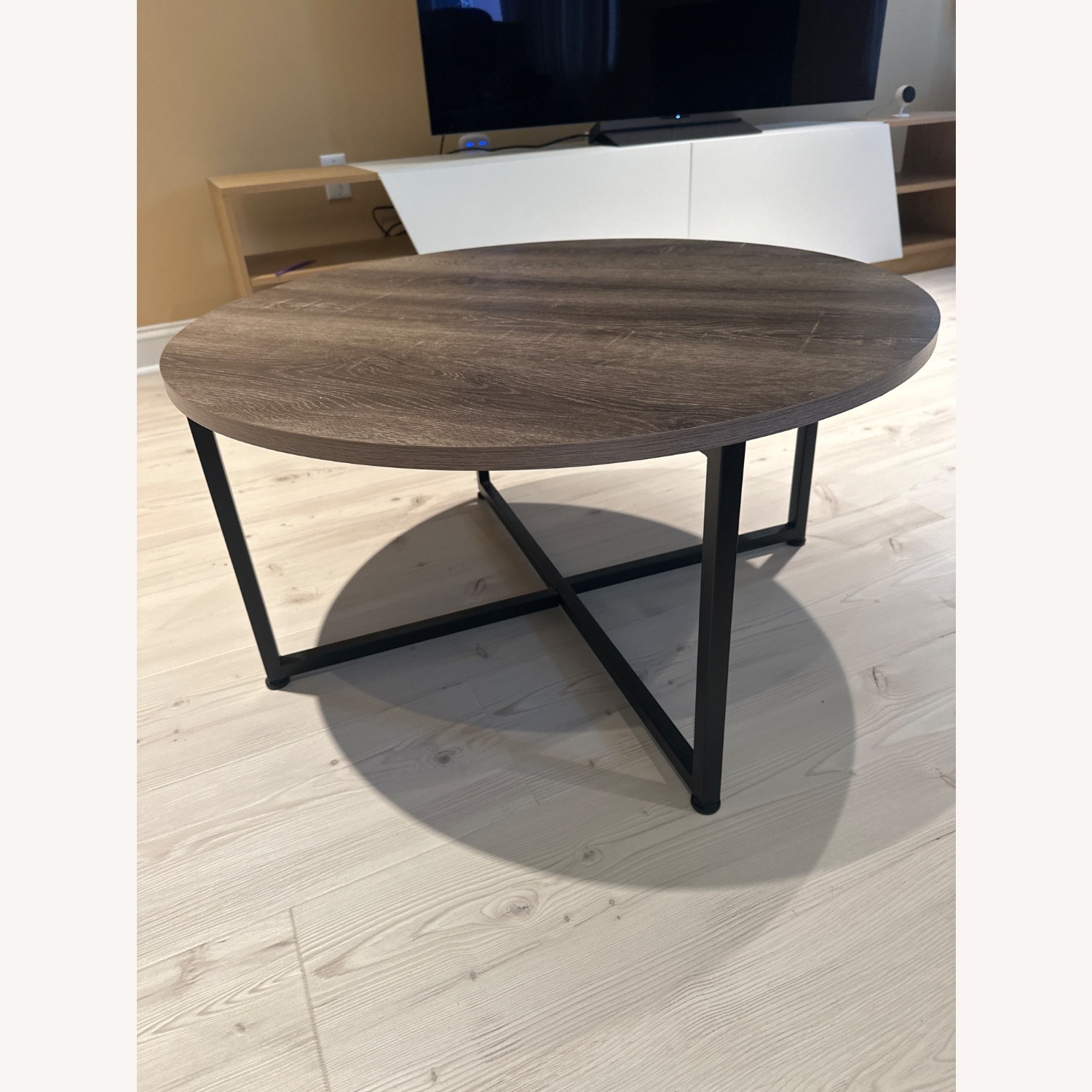 Household Essentials Jamestown Round Coffee Table - image-3