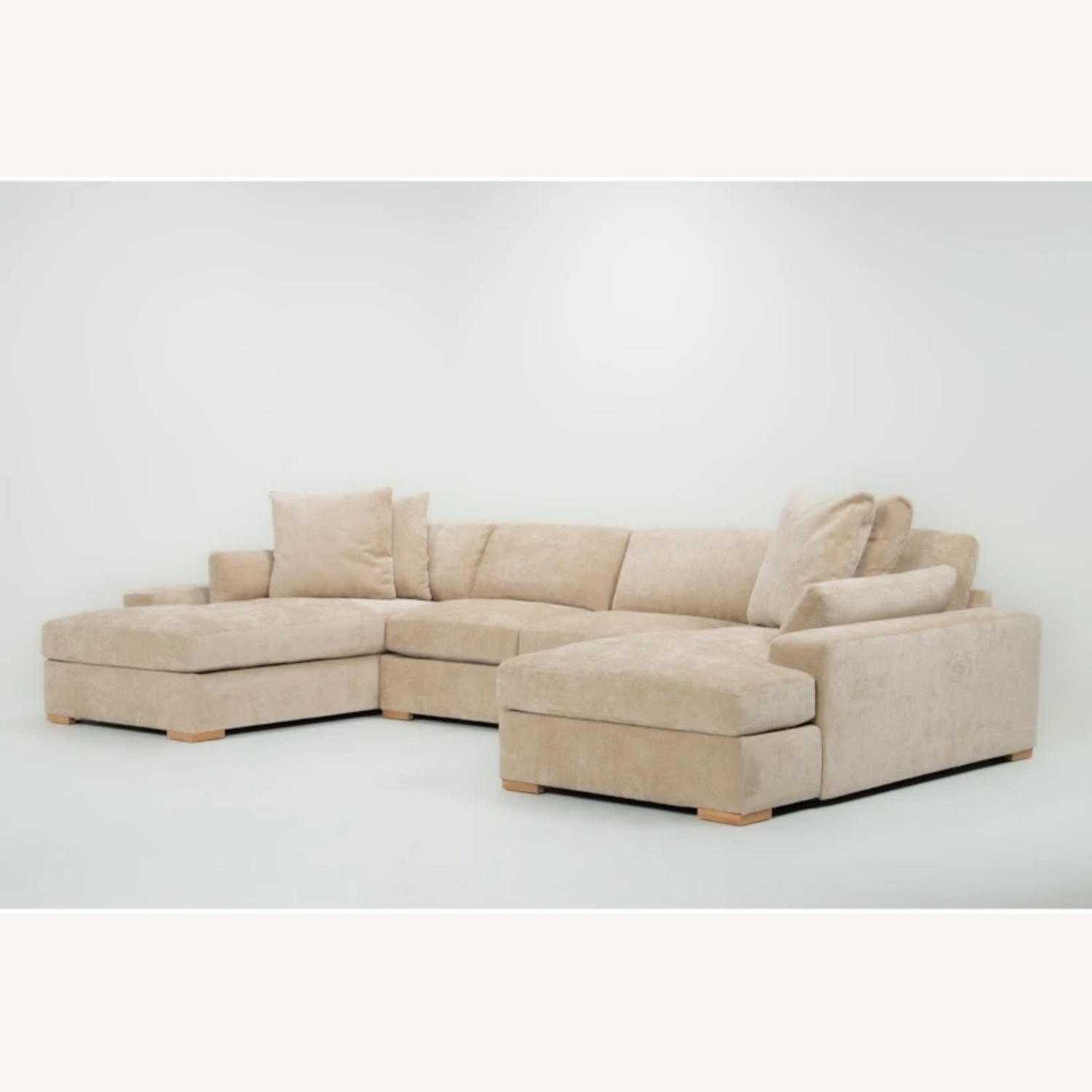 Nate/Jeremiah Natural Fabric 3+ Piece Sectional - image-8
