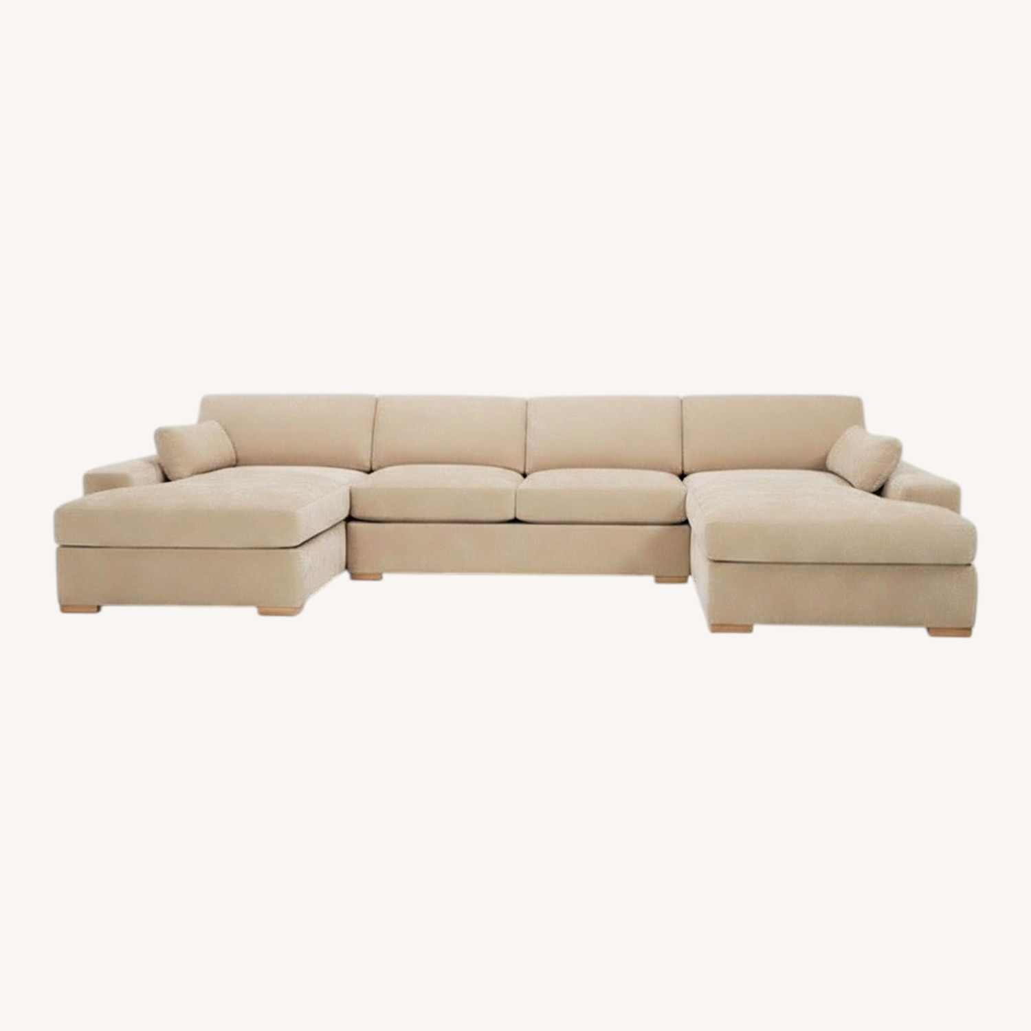 Nate/Jeremiah Natural Fabric 3+ Piece Sectional - image-0