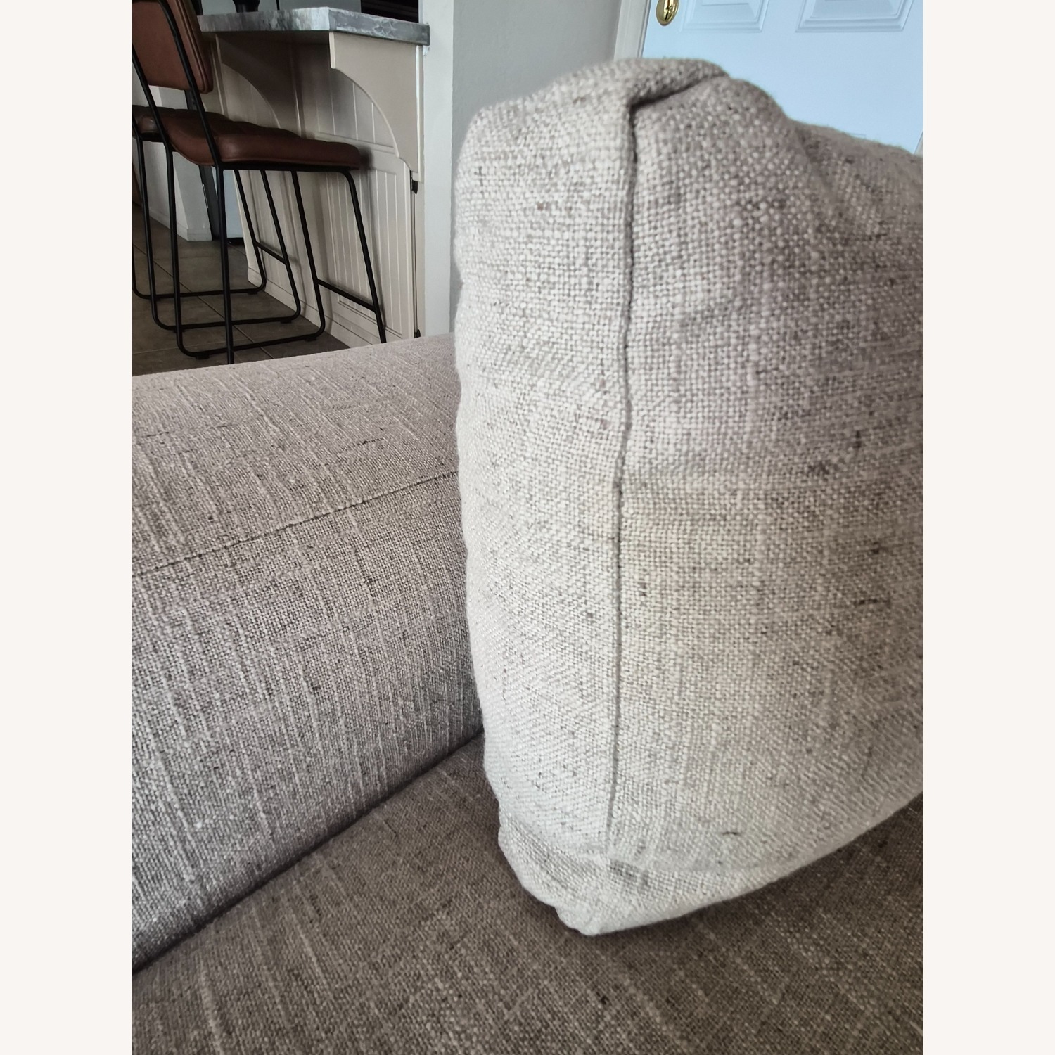 Nate/Jeremiah Natural Fabric 3+ Piece Sectional - image-4