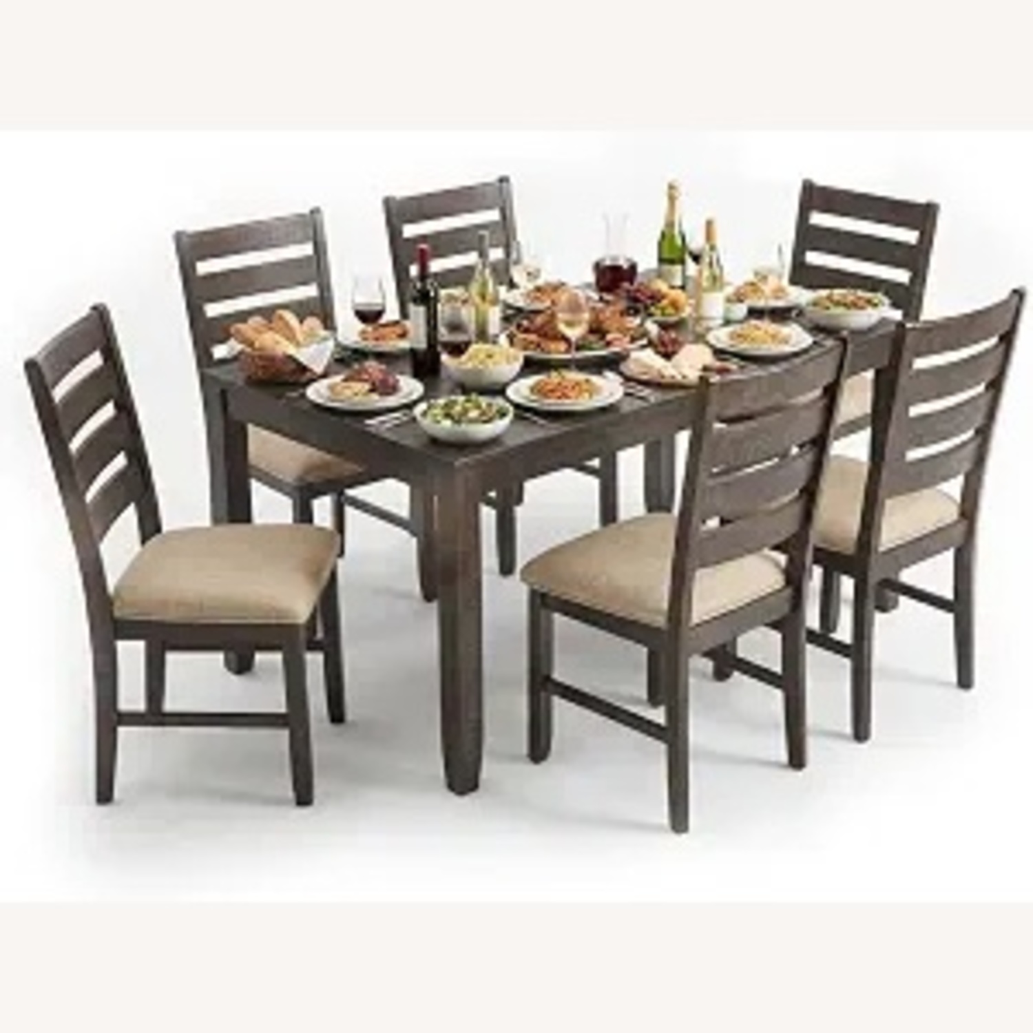 Amazon Light Gray Wood Dining Set - image-5