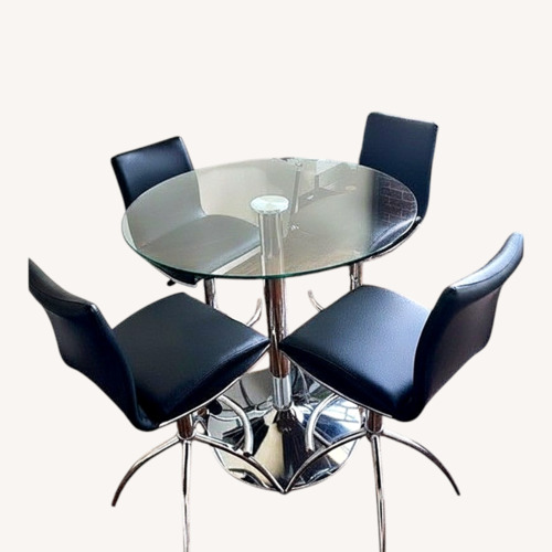 Used  Glass Dining Set for sale on AptDeco