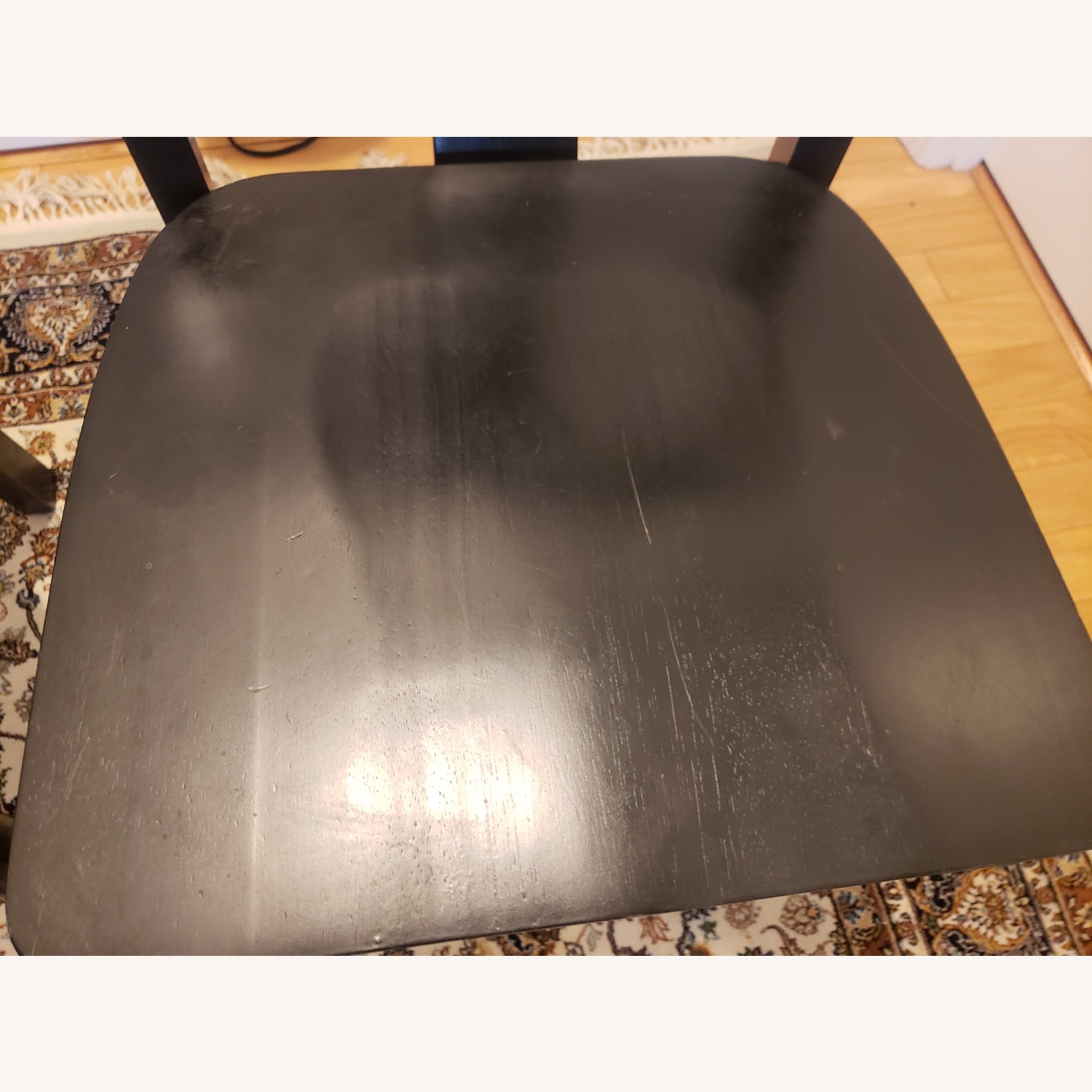 Vintage/Antique Black Wood Dining Chairs - image-10