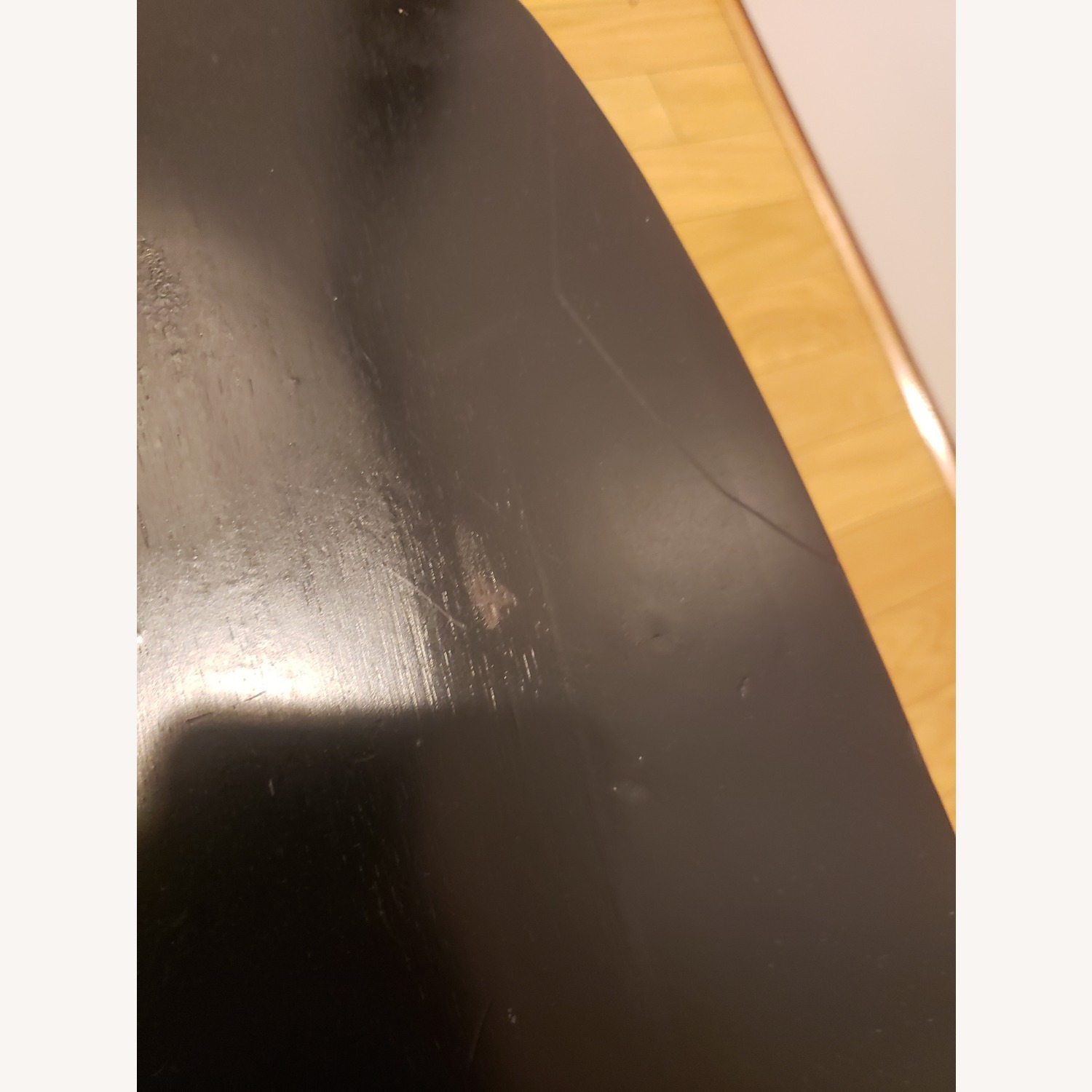Vintage/Antique Black Wood Dining Chairs - image-6