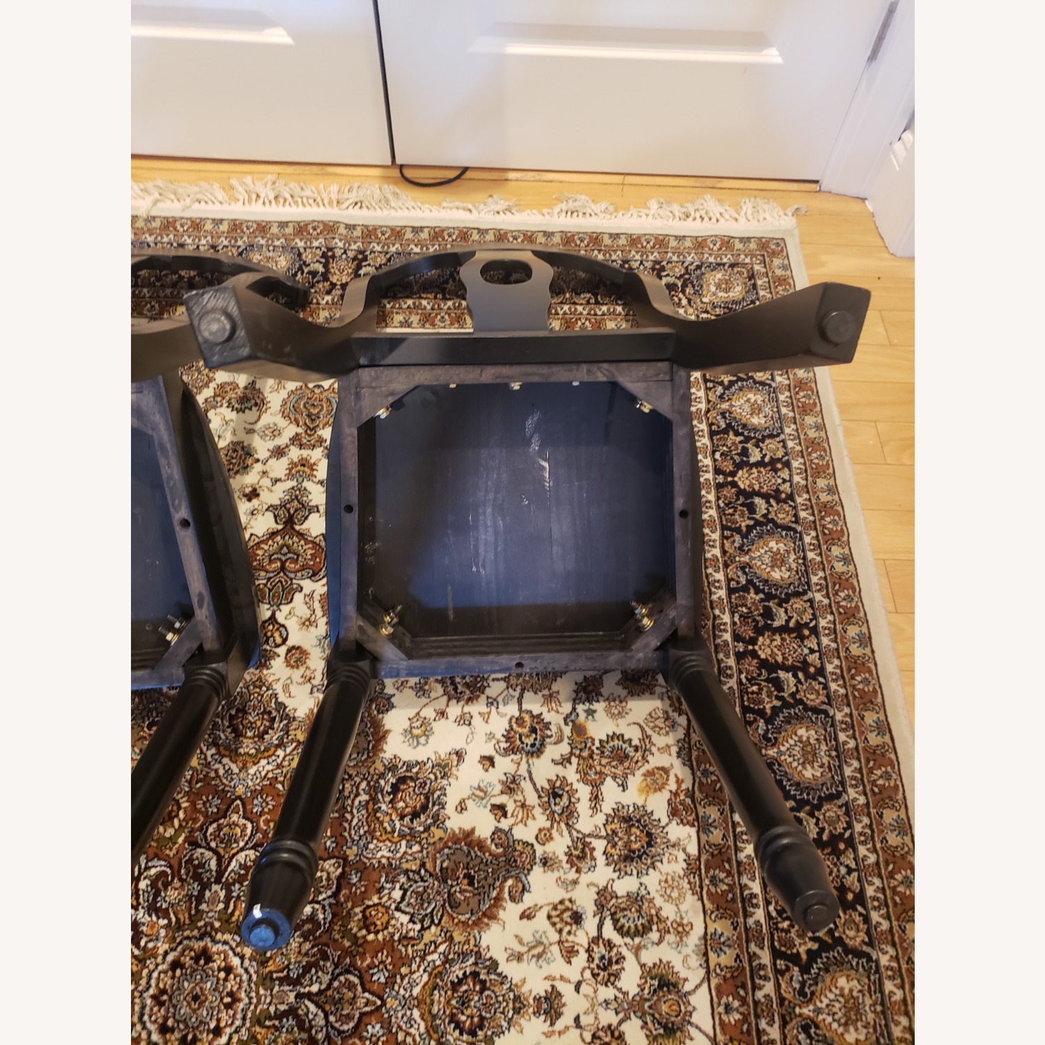 Vintage/Antique Black Wood Dining Chairs - image-16