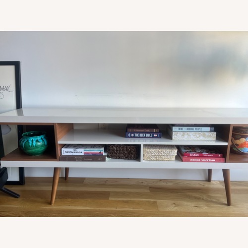 Used White Media Console Midcentury for sale on AptDeco