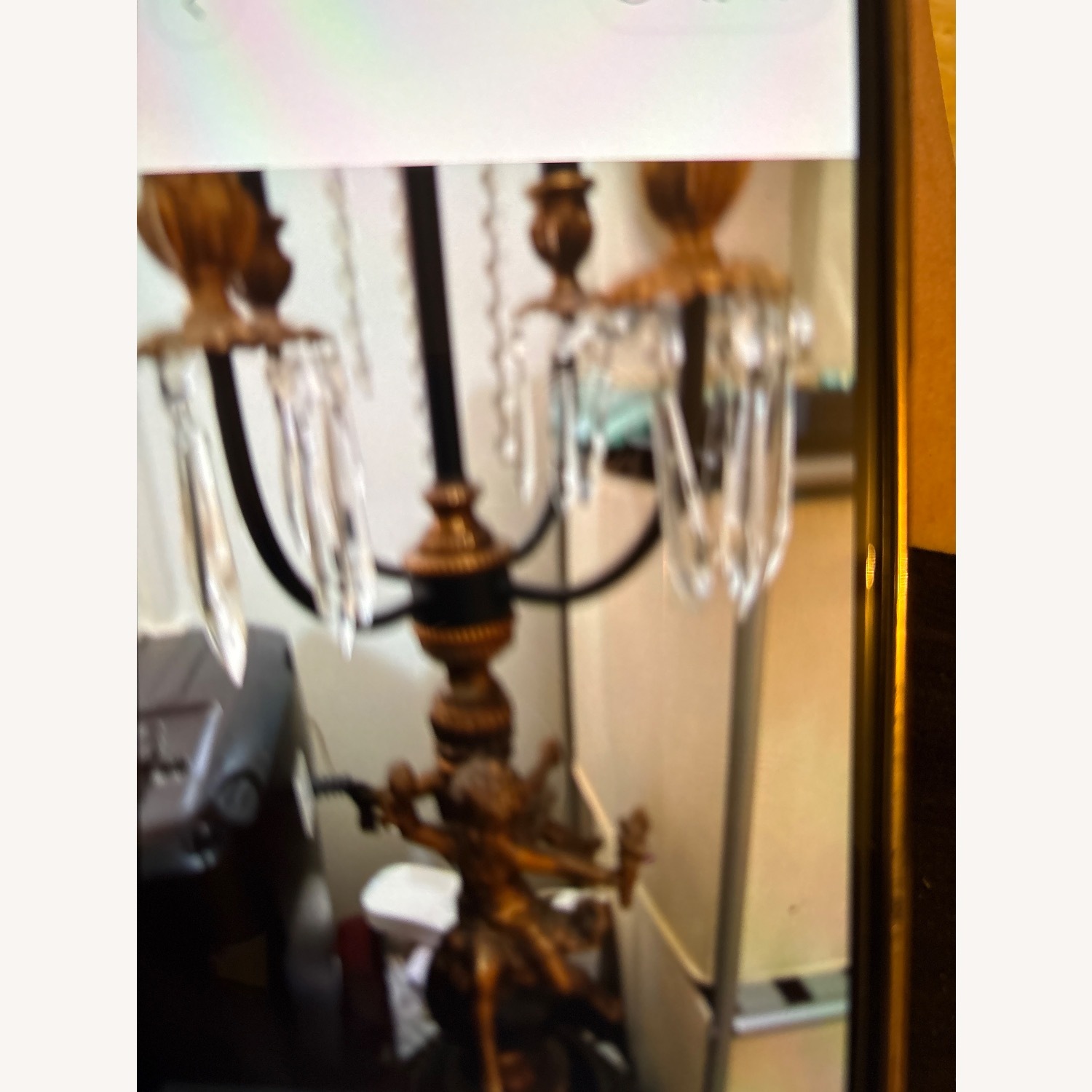 Vintage/Antique Finds Dark Brown Metal Table Lamp - image-3