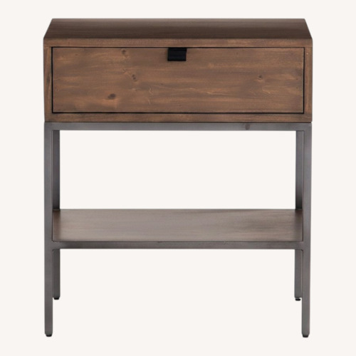 Used Four Hands Trey Nightstand in Auburn Poplar for sale on AptDeco