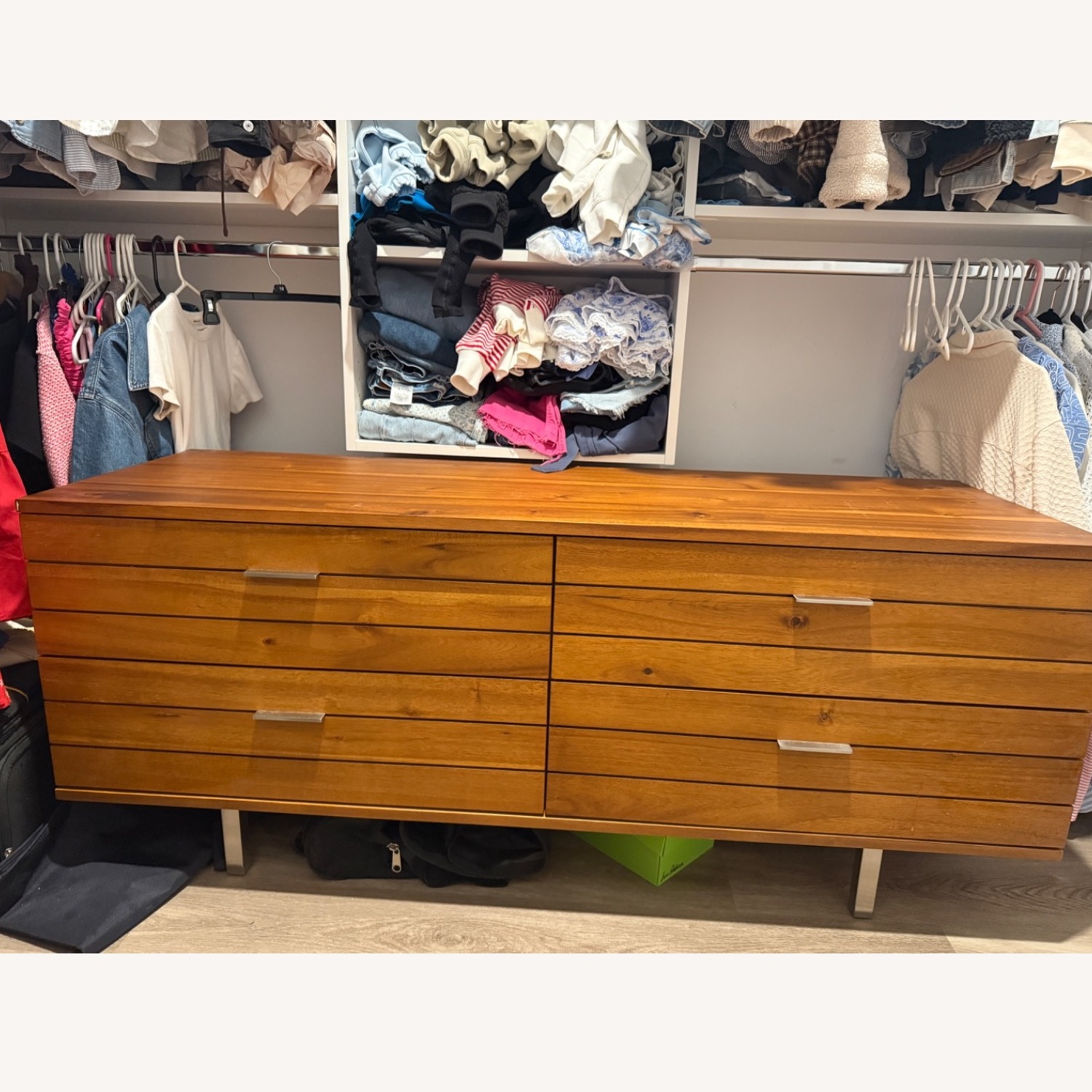 CB2 Linear Low 4-Drawer Wood Dresser - image-5