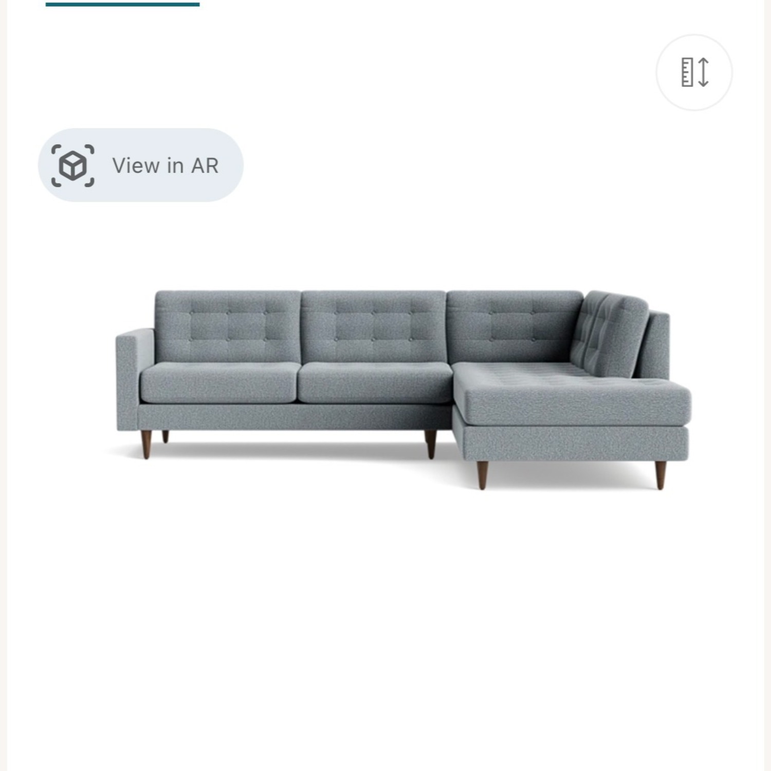 Joybird Eliot Sectional - Right-Facing Bumper - image-7