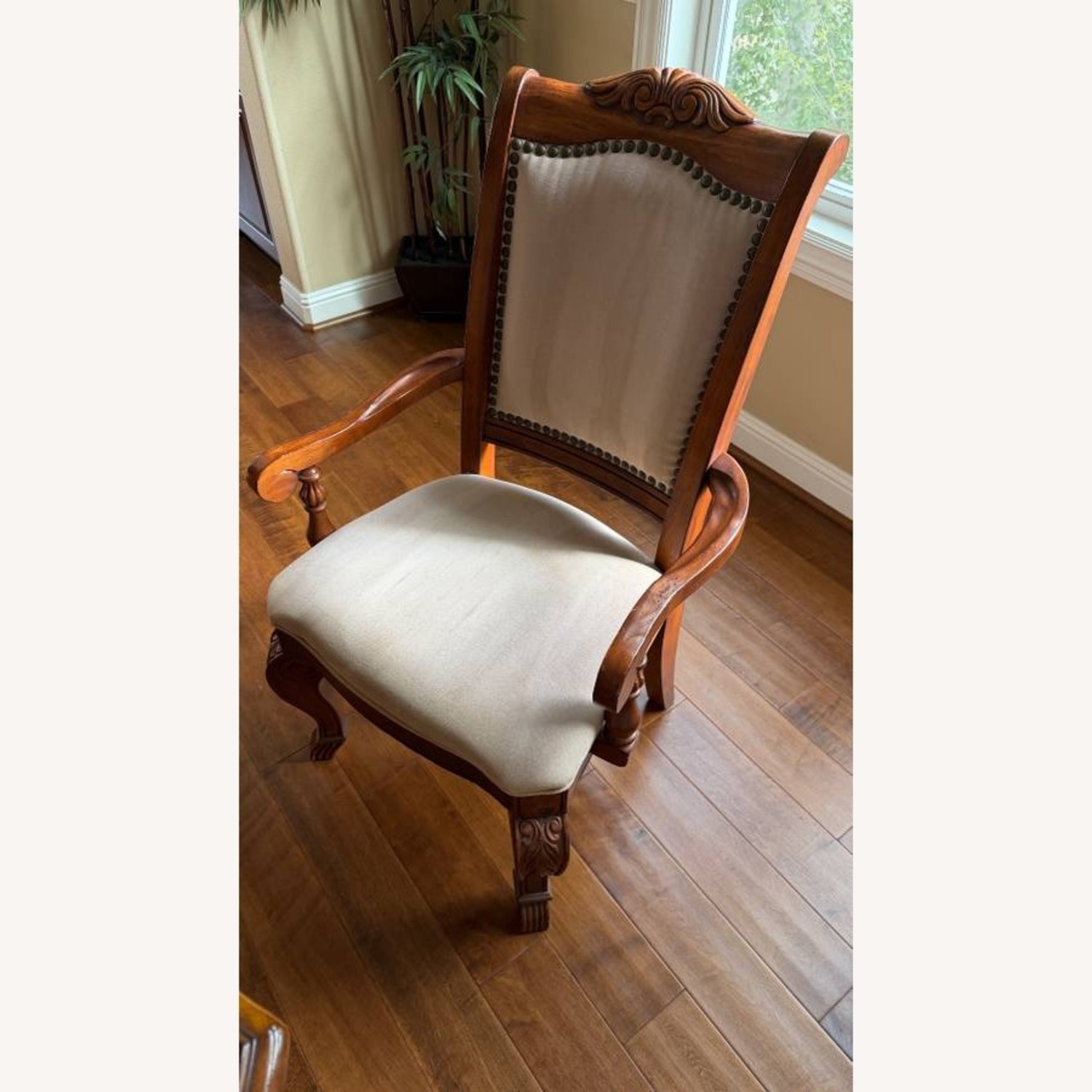 Dining Table with 6 Chairs With Backrest - image-3
