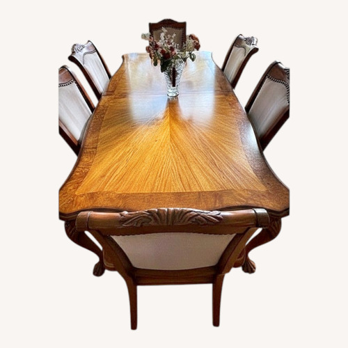 Used Dining Table with 6 Chairs With Backrest for sale on AptDeco