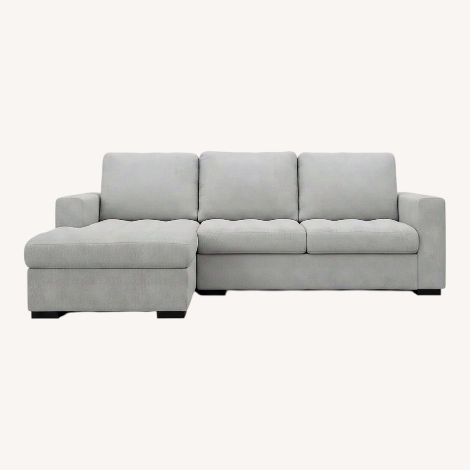 Rooms To Go Light Gray 2 Piece Sectional - image-0