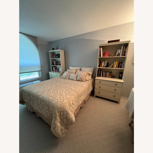 Used Ethan Allen Antque White Wall Unit for sale on AptDeco