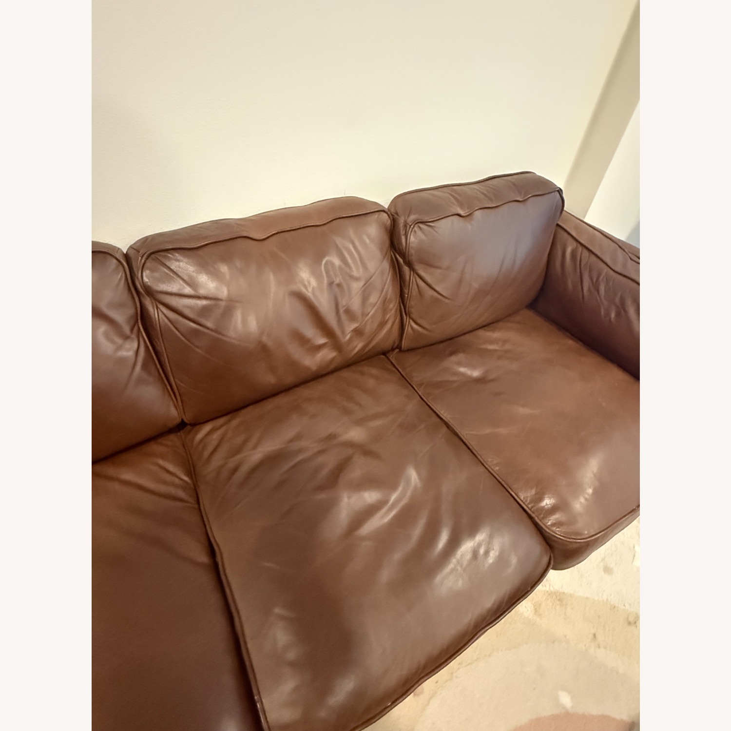 Article Timber 90" Leather Sofa - Charme Chocolate - image-6