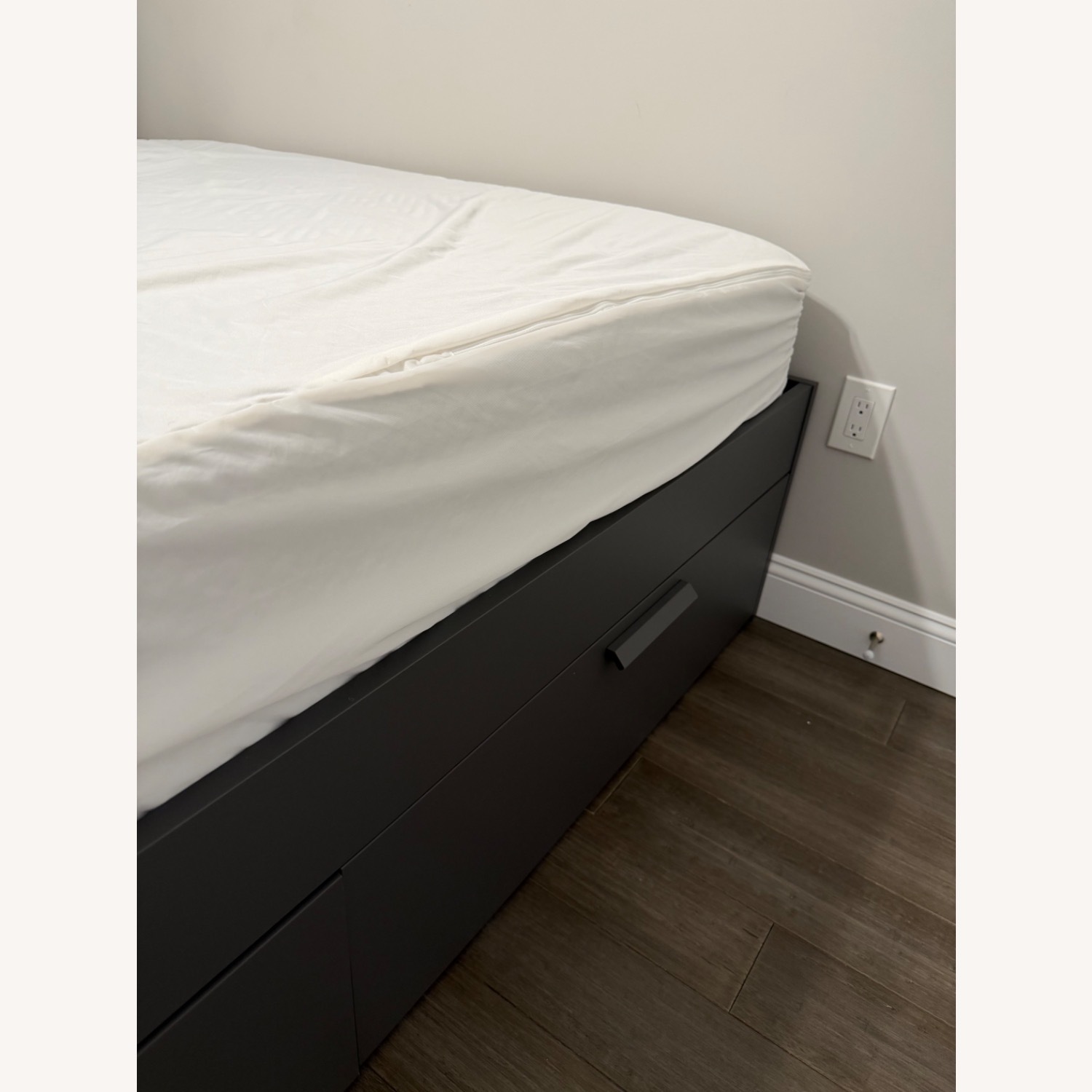 IKEA Brimnes Black Queen Bed - image-3
