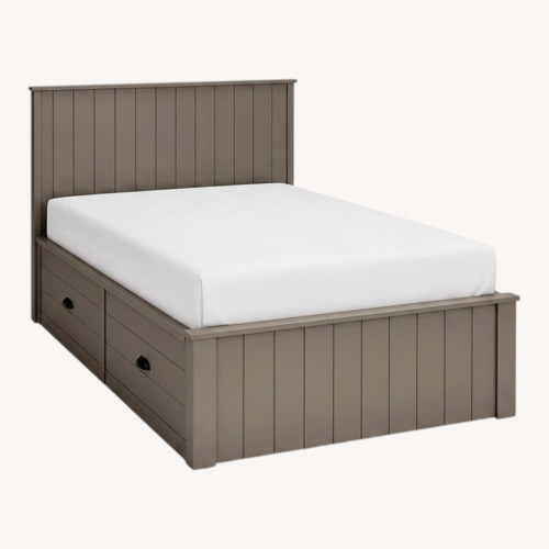 Used Restoration Hardware Haven Dark Gray Wood Full Bed for sale on AptDeco