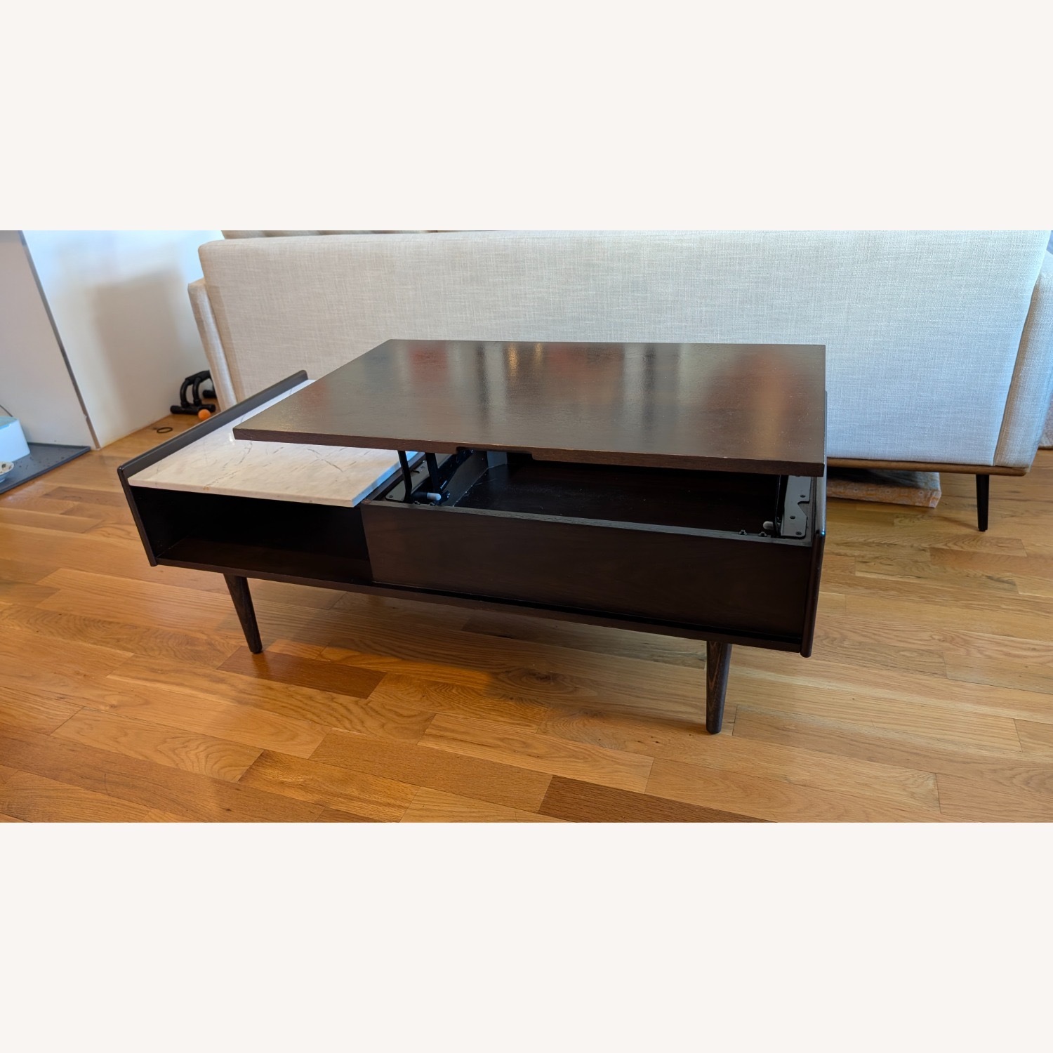 West Elm Lift-top Mid-Century Coffee Table - image-7