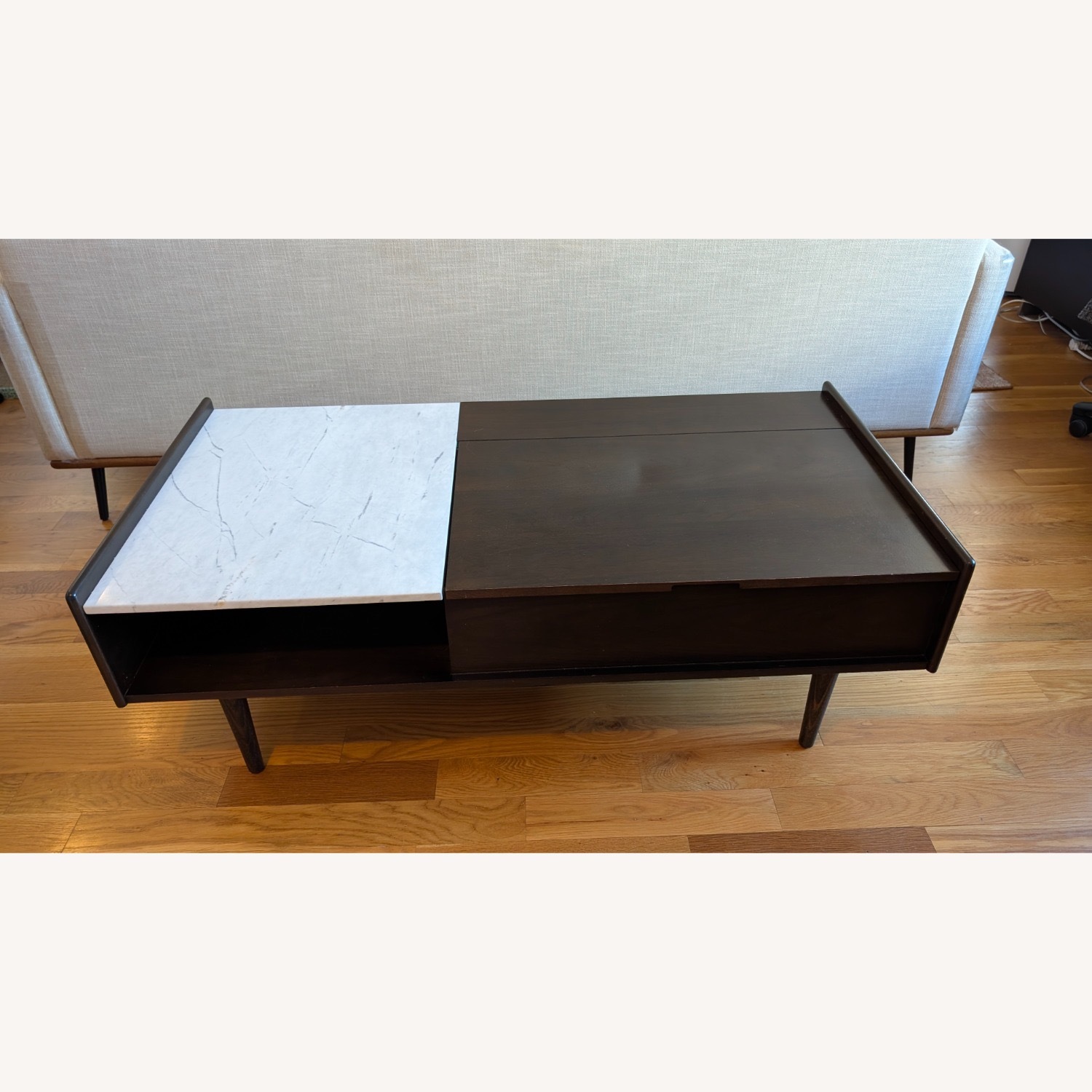 West Elm Lift-top Mid-Century Coffee Table - image-2
