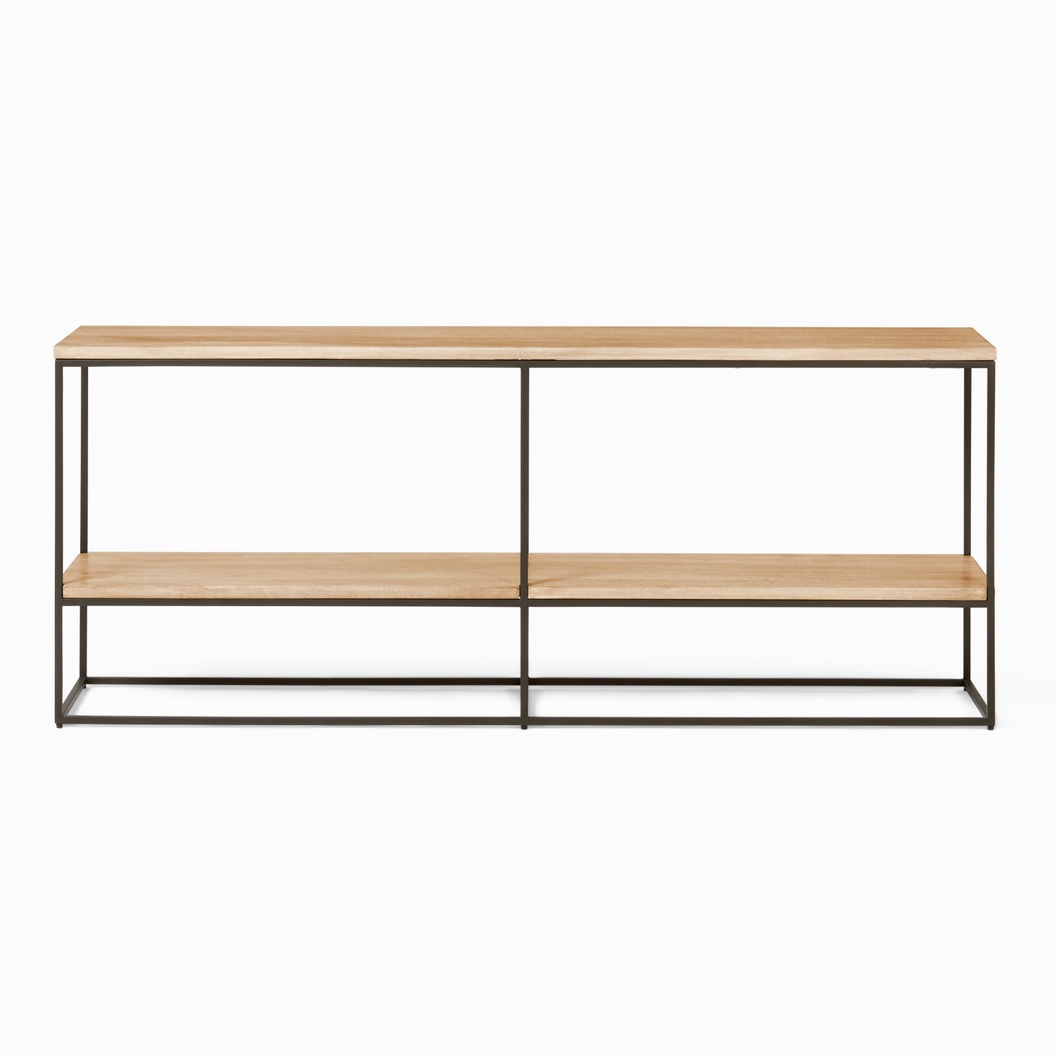 West Elm Streamline Natural Wood Media Storage - image-4