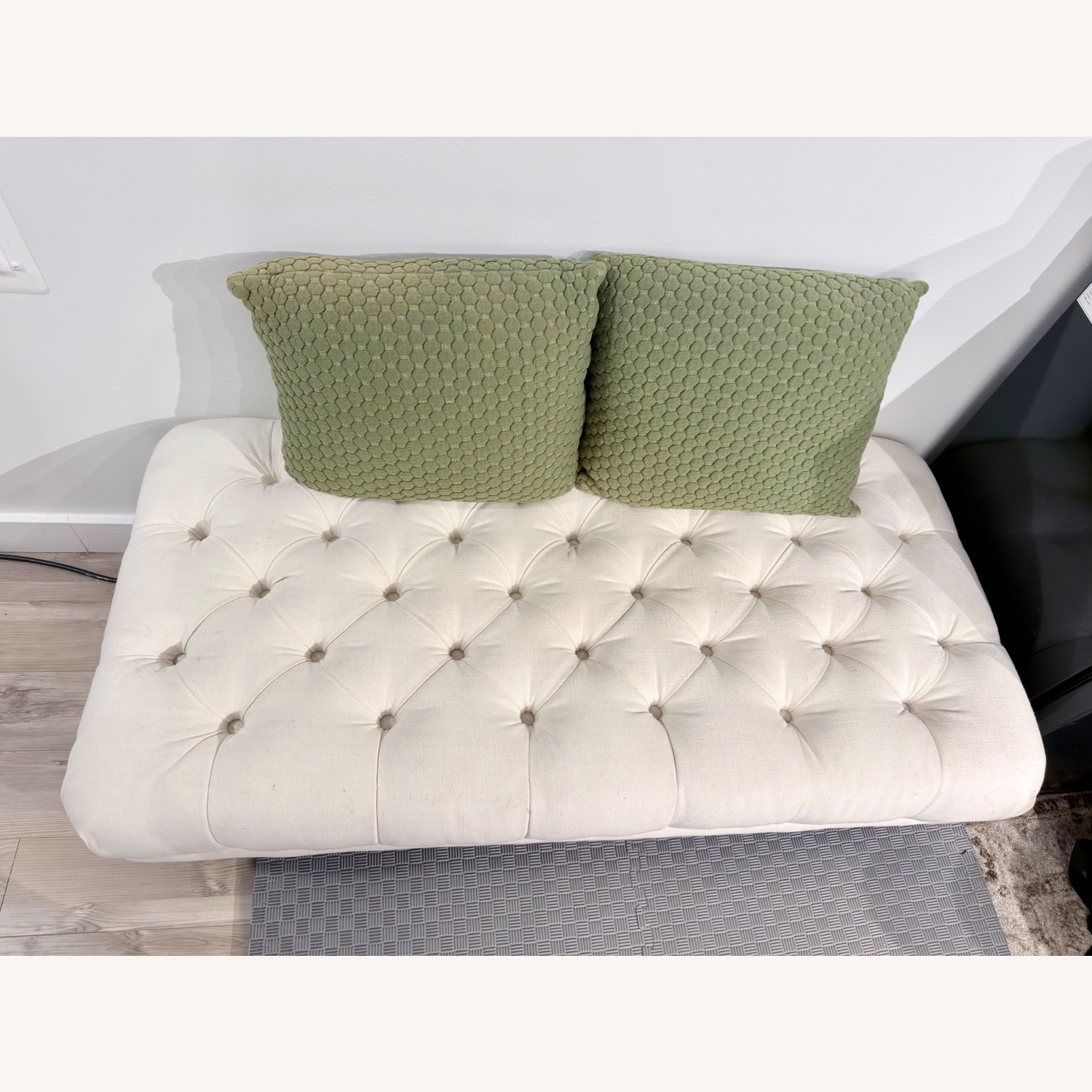Anthropologie White Bench - image-4