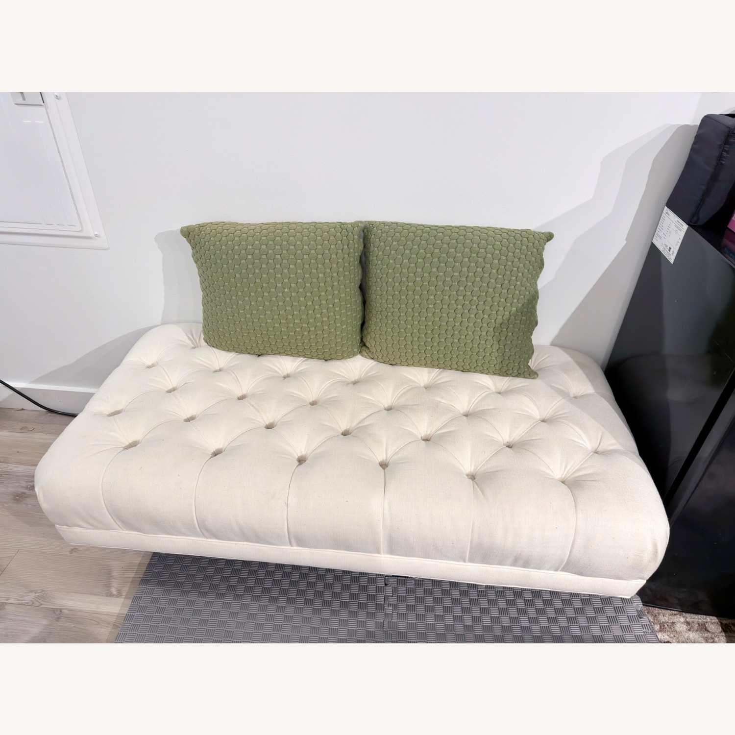Anthropologie White Bench - image-1