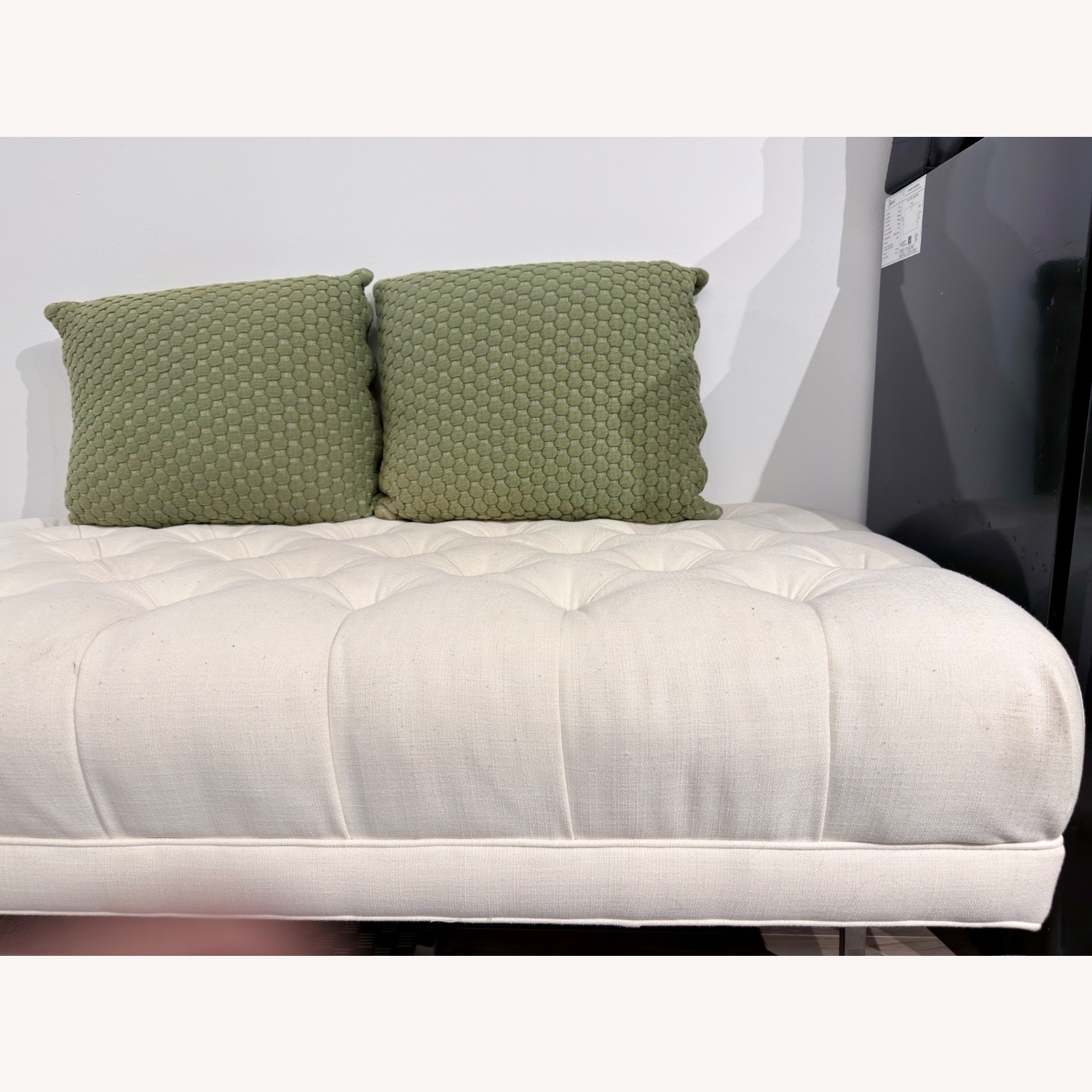 Anthropologie White Bench - image-3