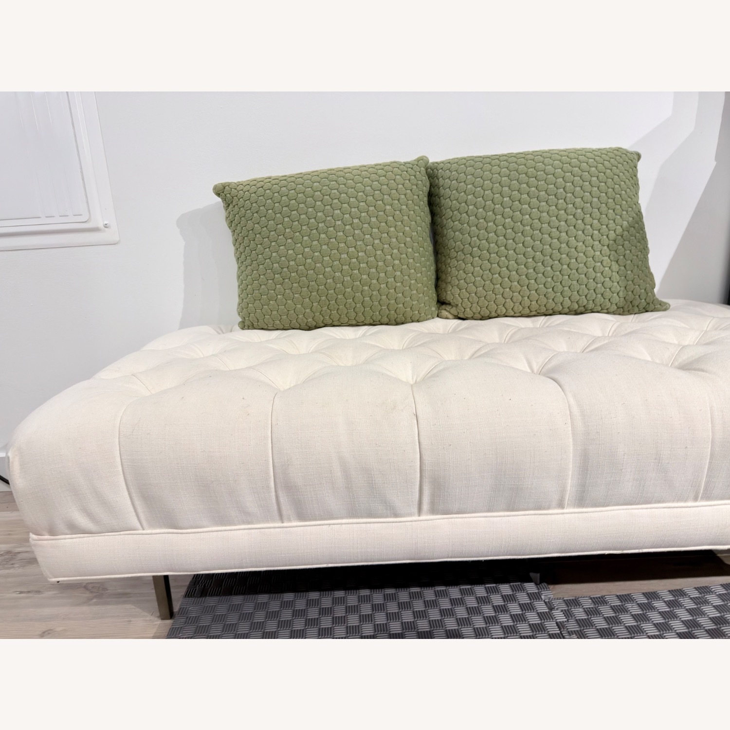 Anthropologie White Bench - image-2