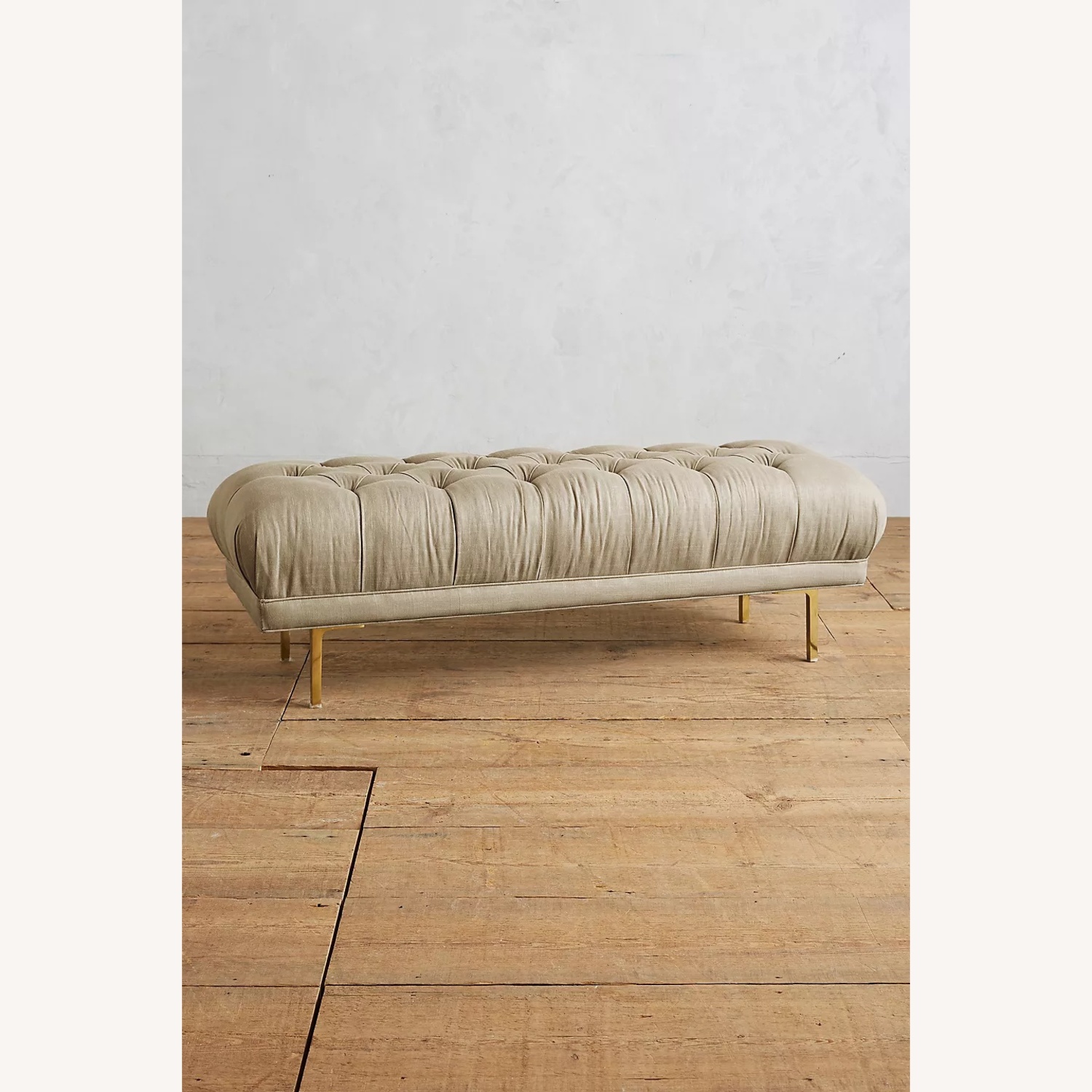 Anthropologie White Bench - image-5