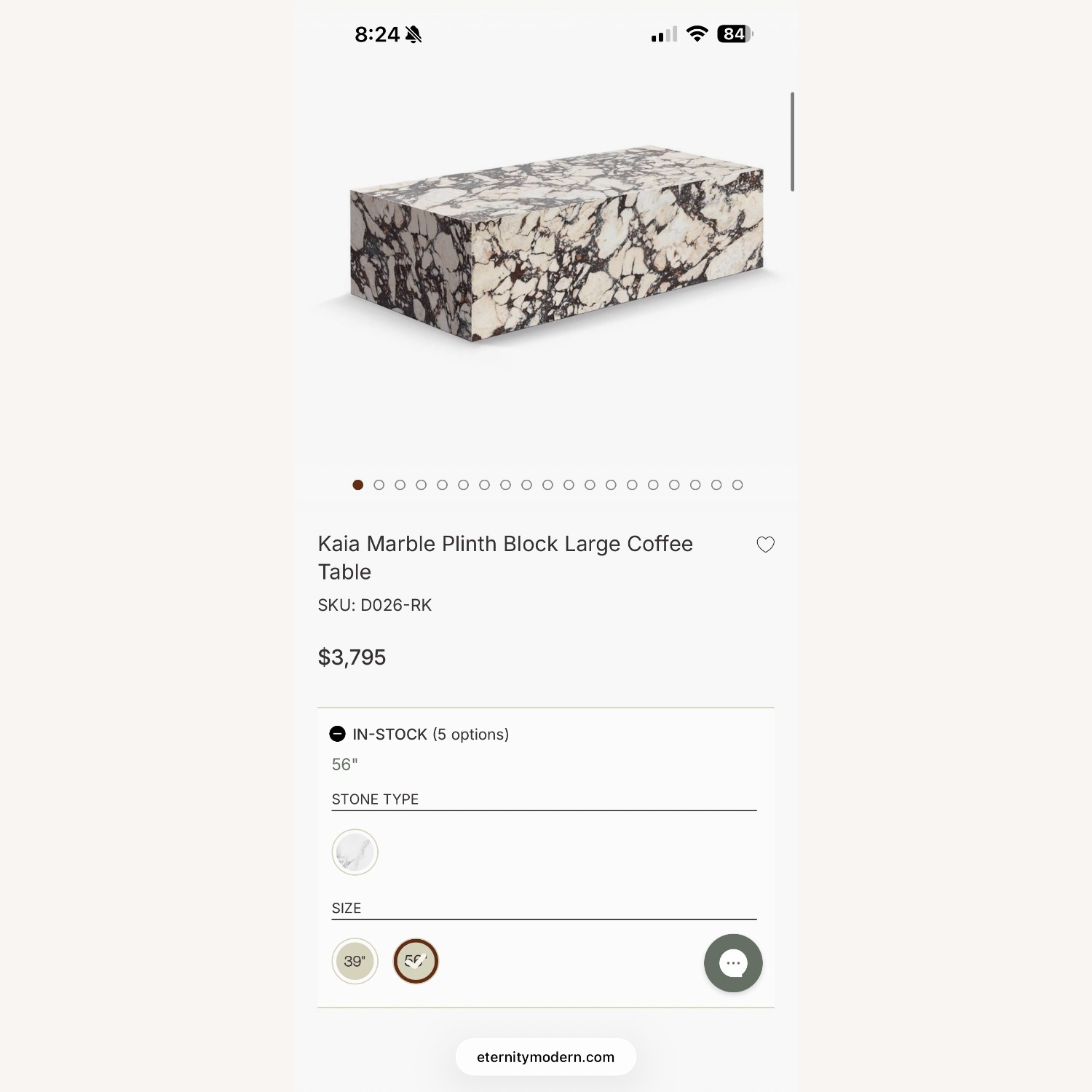 Marble Plinth Block Coffee Table - image-2
