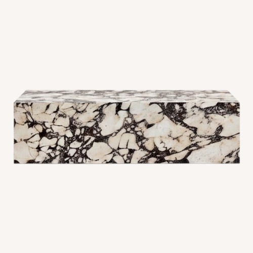 Used Marble Plinth Block Coffee Table for sale on AptDeco