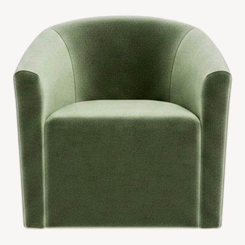 Used Interior Define Green Velvet Accent Chair for sale on AptDeco