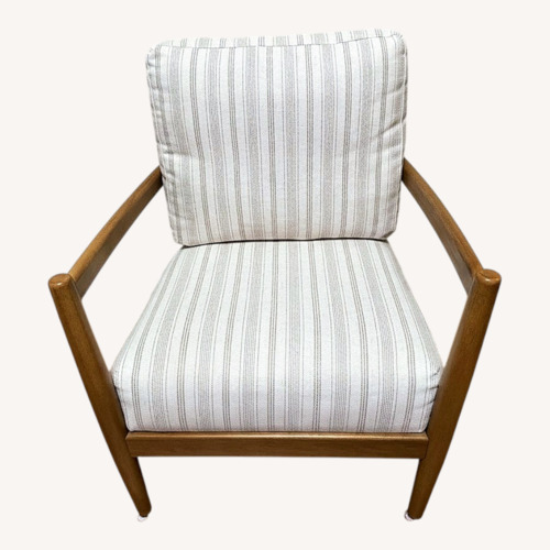 Used White Fabric Armchair for sale on AptDeco