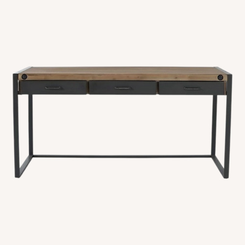 Used Living Spaces Whistler Natural Wood Desk for sale on AptDeco