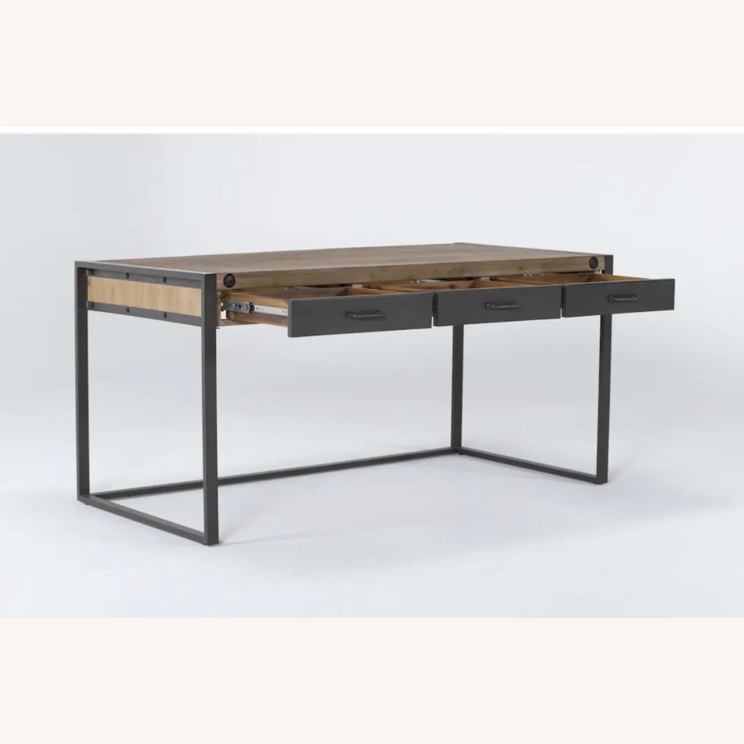 Living Spaces Whistler Natural Wood Desk - image-1