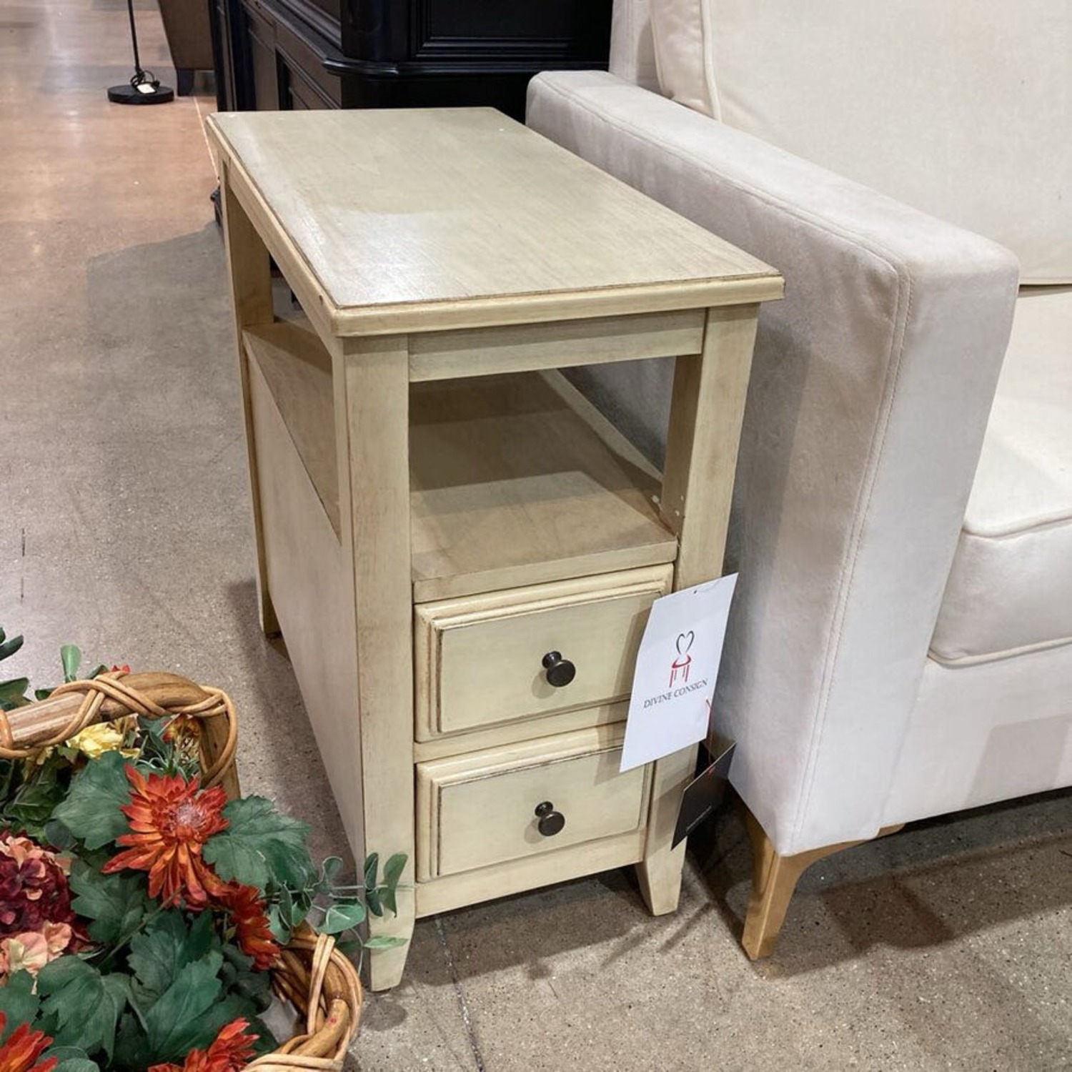 Marcus Chairside 2-Drawer Side Table - image-2