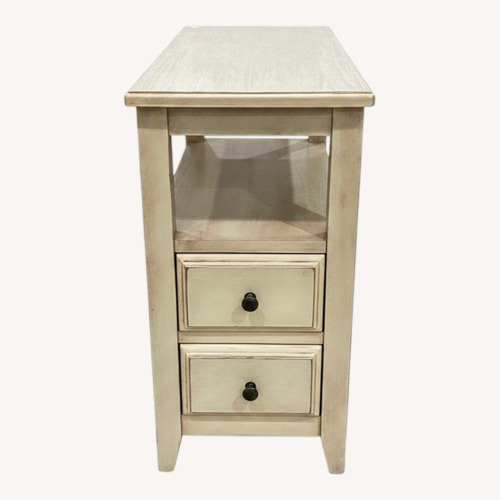 Used Marcus Chairside 2-Drawer Side Table for sale on AptDeco