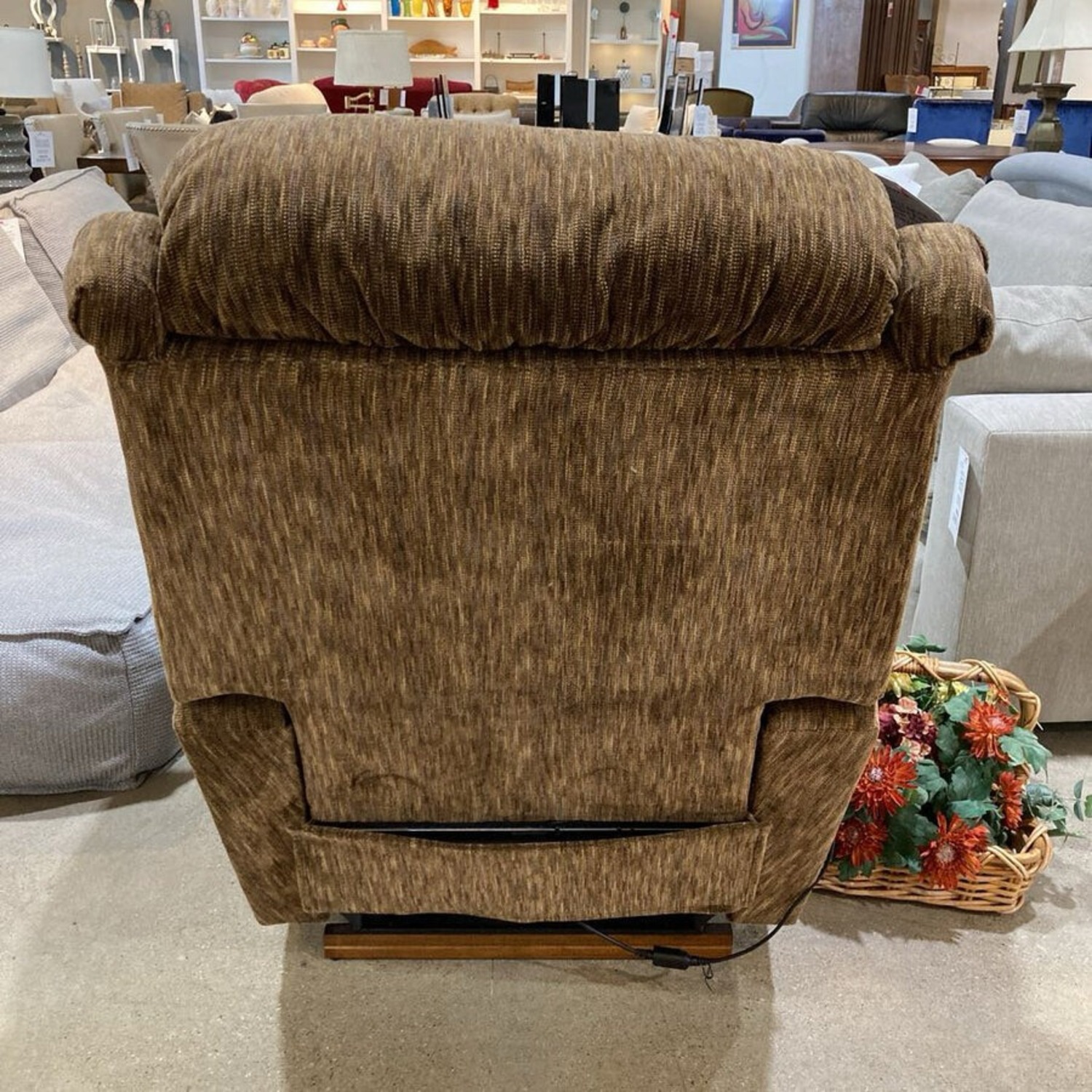 Padded Fabric Power Recliner - image-6