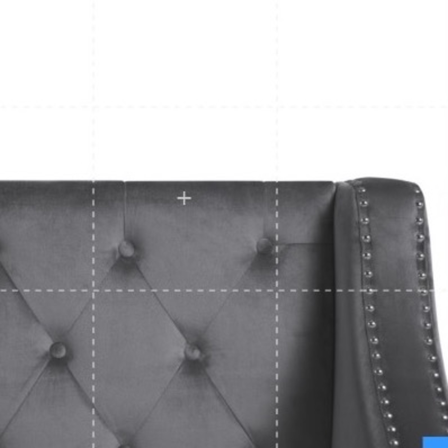 Chloe Grey Velvet Tufted Twin Trundle Day Bed  - image-7