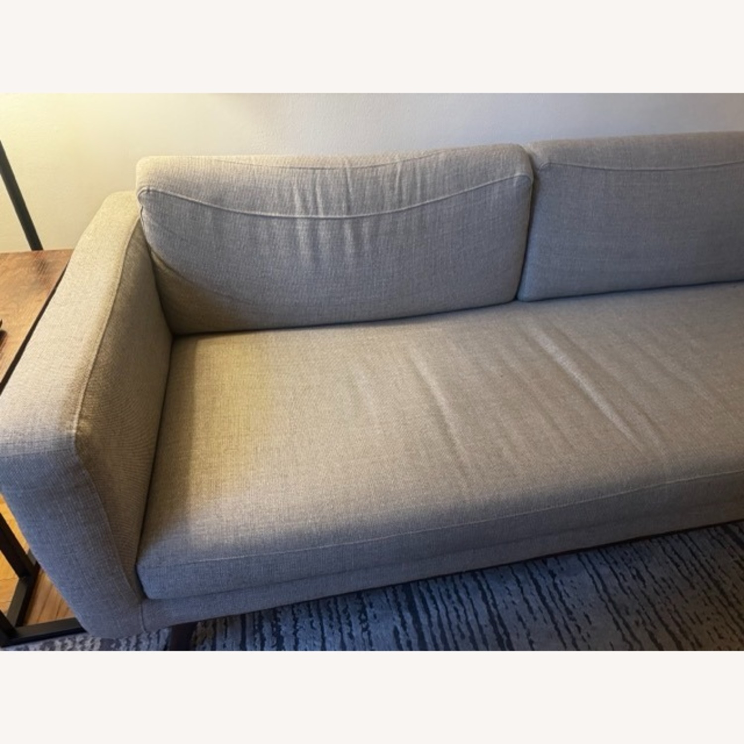 Light Gray Fabric 2 Seater Sofa - image-4