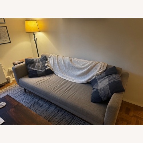 Used Light Gray Fabric 2 Seater Sofa for sale on AptDeco