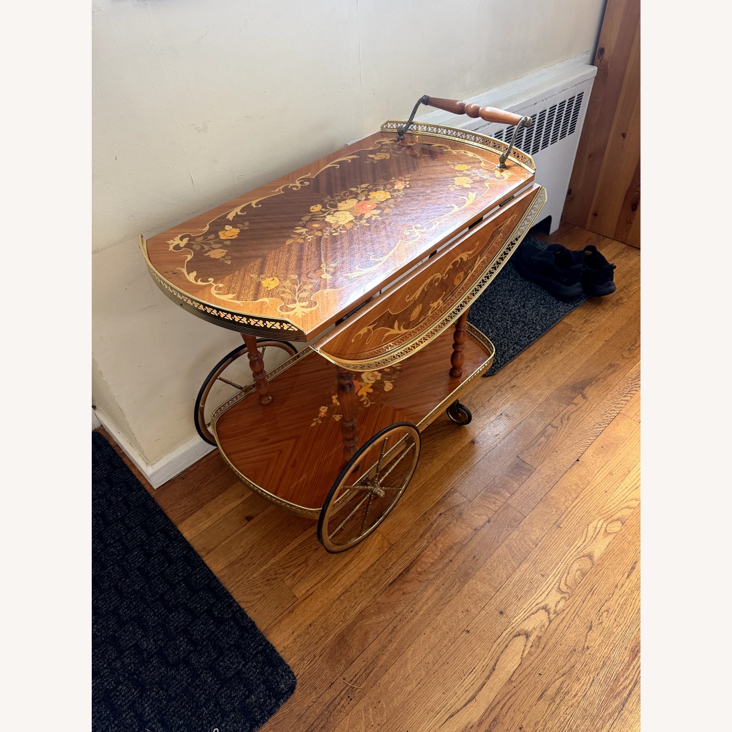 Drop Leaf Tea Trolly - image-4