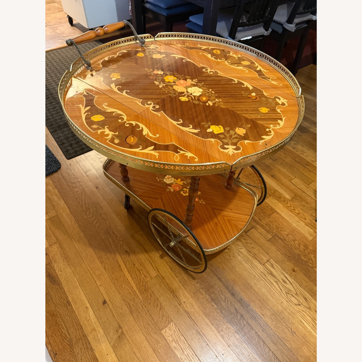 Drop Leaf Tea Trolly - image-1