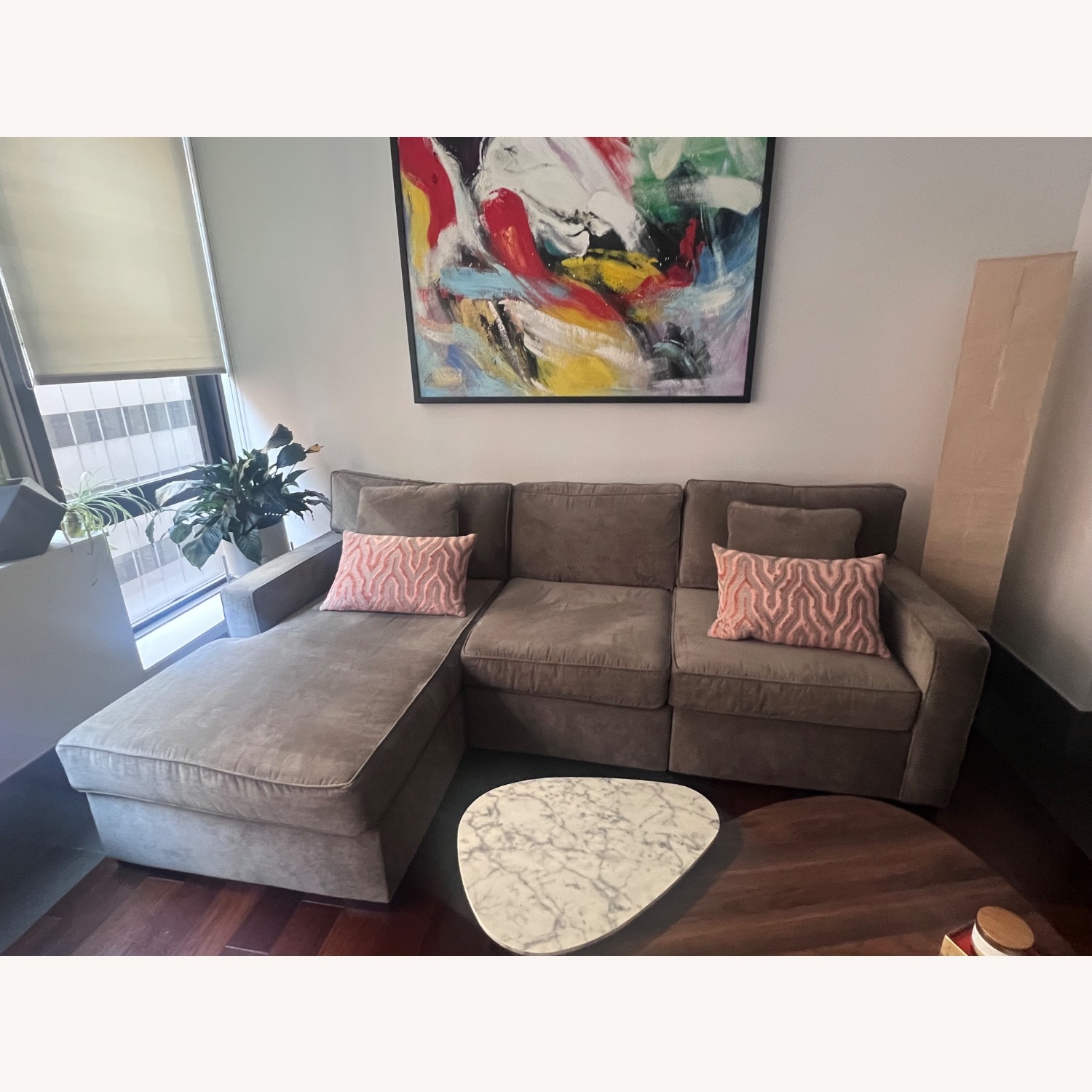 Macy's Radley Sectional Sofa With Chaise Lounge  - image-2