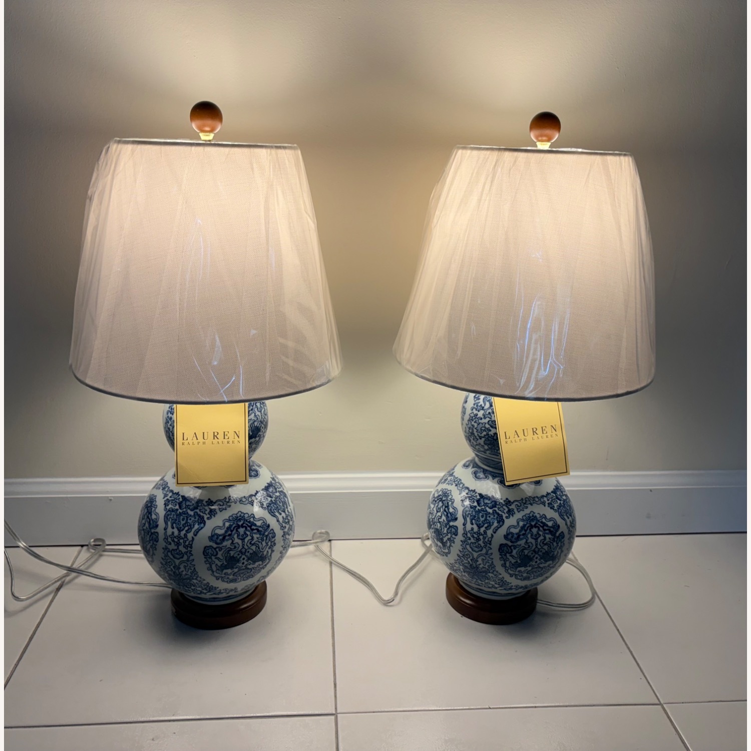 Ralph Lauren Double Gourd Table Lamps - image-2