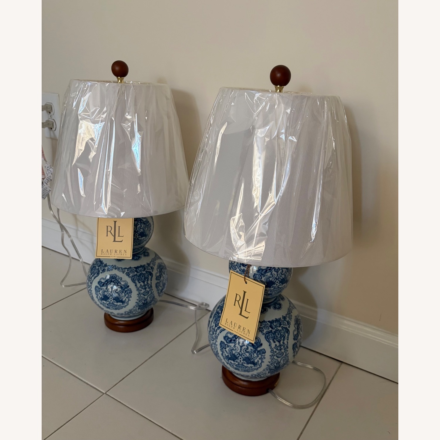 Ralph Lauren Double Gourd Table Lamps - image-4