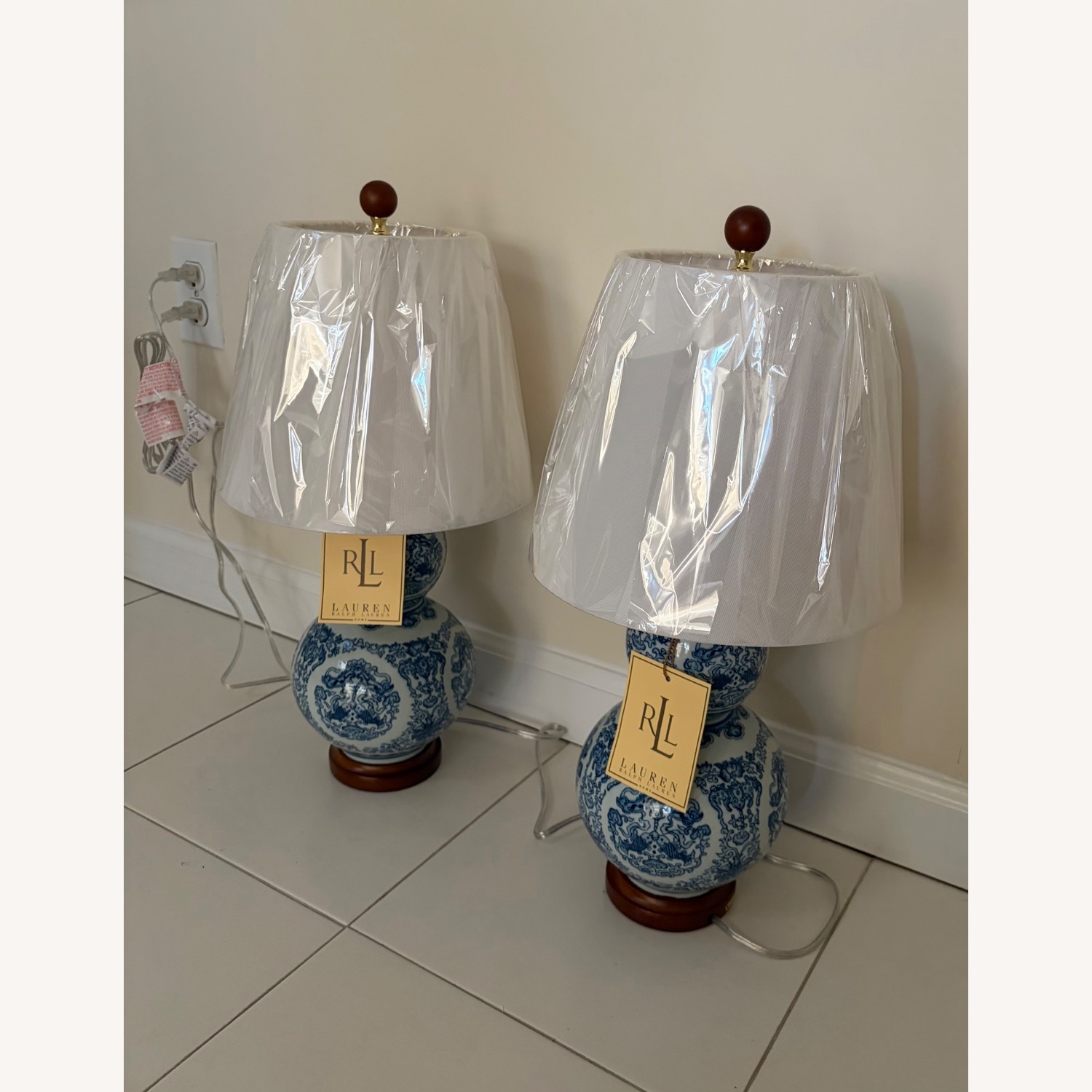 Ralph Lauren Double Gourd Table Lamps - image-5