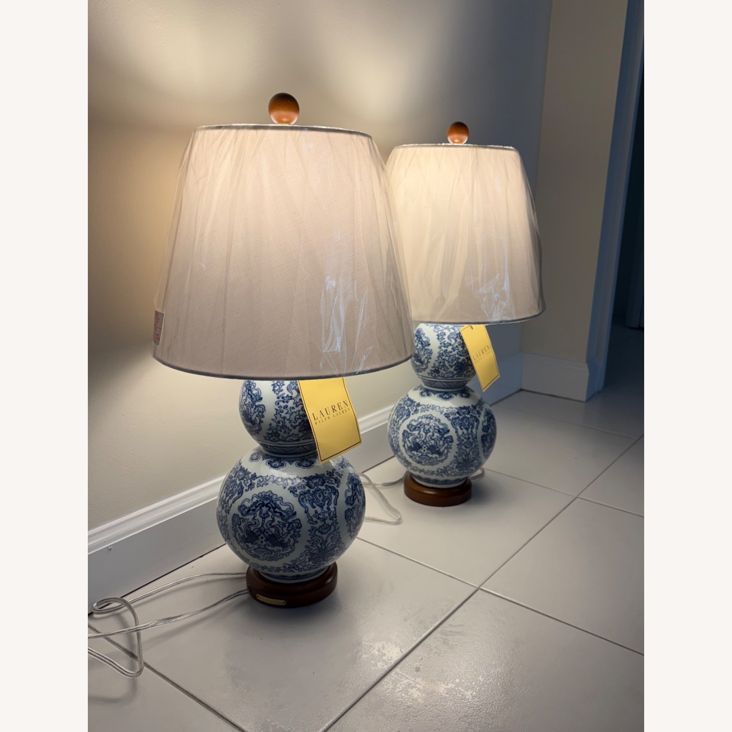 Ralph Lauren Double Gourd Table Lamps - image-1