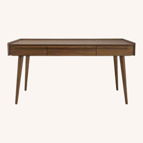 Used Crate & Barrel Tate 60" Walnut Desk with Outlet for sale on AptDeco