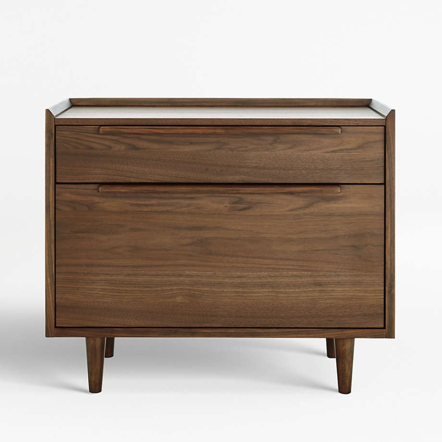 Crate & Barrel Tate Walnut Lateral File Cabinet - image-4